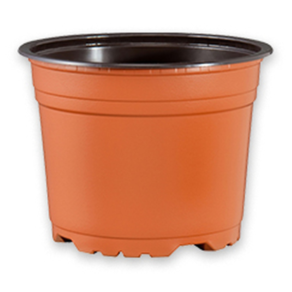 Горшок VCD 21 terracotta/black для рассады растений купить цены